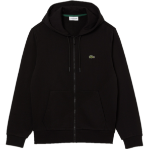 Ao Lacoste Organic Cotton Zip-up Sweatshirt 'Black' SH2566-53G-031
