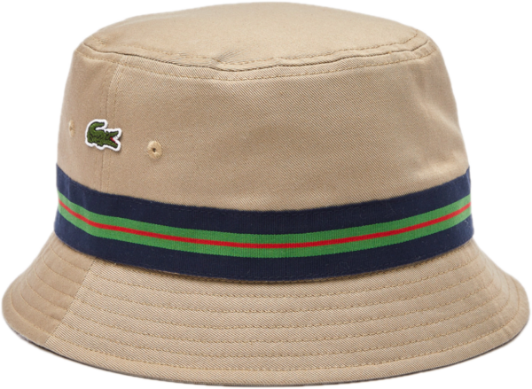 Mũ Lacoste Organic Cotton Stripe Band 'Beige' RK6864-53G-CB8