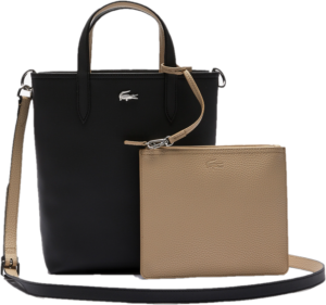 Tui Lacoste Anna Reversible Vertical Signature Tote 'Black' NF3865A53G-A91