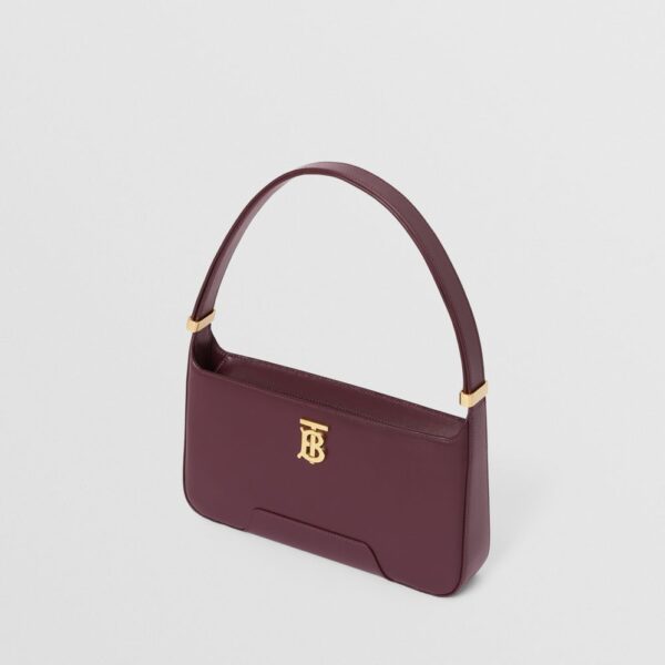 Túi Burberry Leather TB Shoulder Bag 'Deep Maroon' - Hình ảnh 4