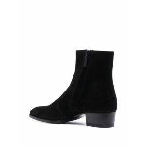 Alternative view of Giày Saint Laurent Wyatt Zipped Boots In Suede 6703391NZ001000