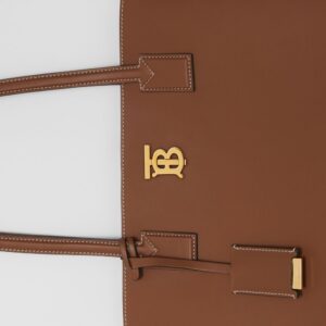 Alternative view of Túi Burberry Medium Monogram Motif Leather Tote 'Tan'
