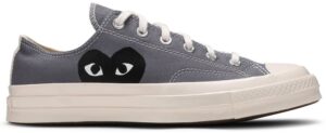 Giày Converse Comme des Garçons PLAY x Chuck 70 Low 'Steel Gray' 171849C