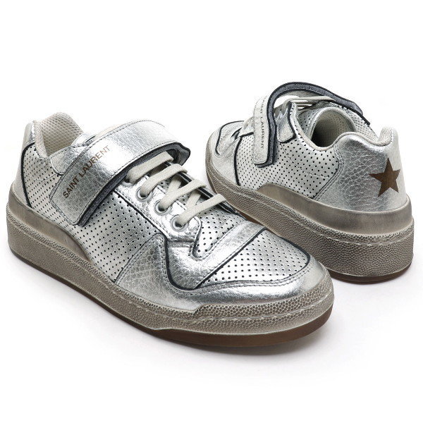 Giày Saint Laurent SL24 Velcro Sneakers 558255 08D10 8105 - Authentic-Shoes
