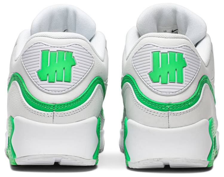 Buy Undefeated x Air Max 90 'White Green Spark' - CJ7197 104