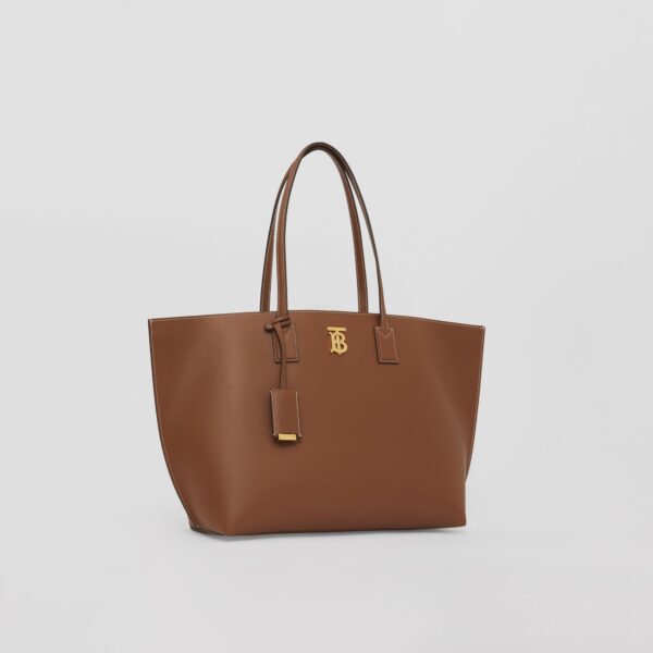 Túi Burberry Medium Monogram Motif Leather Tote 'Tan' - Hình ảnh 7