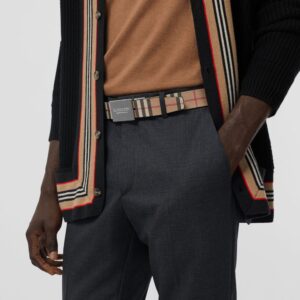 Alternative view of Thắt Lưng Burberry Reversible Plaque Buckle Vintage 'Archive Beige' p80527831