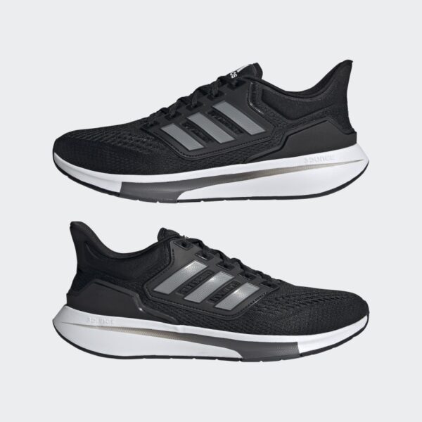 Giày Adidas EQ21 Run 'Black Iron Metallic' H00512 - Hình ảnh 7