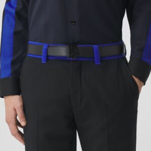 Alternative view of Thắt Lưng Burberry Reversible Monogram Motif 'Black Grey' p80493971