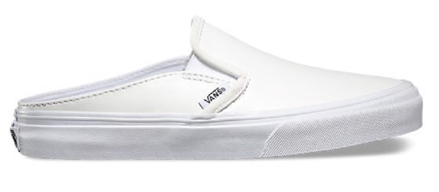 Giày Vans Checkerboard Mule 'Triple White' Vn0004Ktl5R - Authentic-Shoes