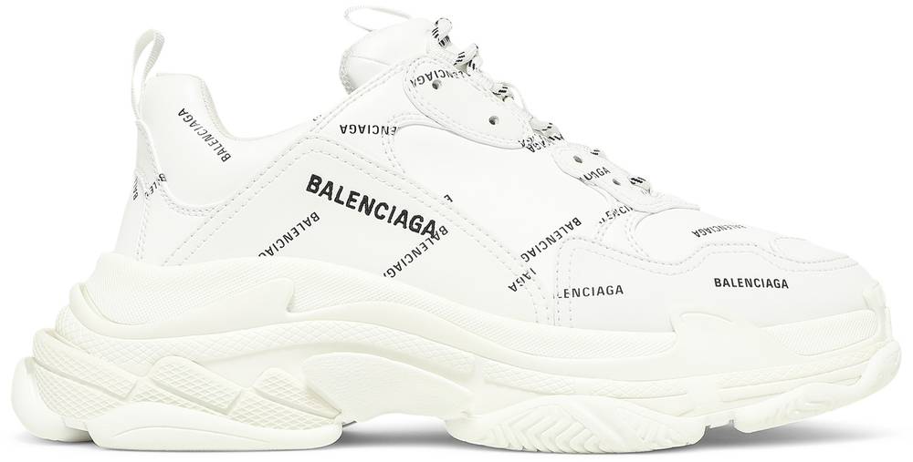 Balenciaga Allover Logo Triple S Sneakers  Farfetch