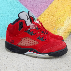 Alternative view of Giày Nike Air Jordan 5 Retro 'Raging Bull Red Suede' 136027-601