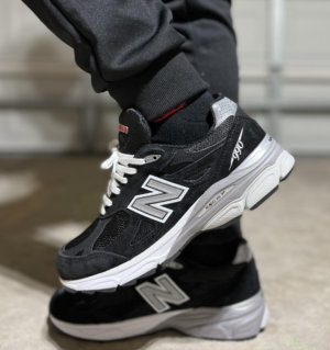 Alternative view of Giày New Balance 990v3 Made in USA 'Black' 2021 M990BS3