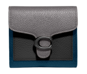 VÍ Coach Tabby Small Wallet In Colorblock Heather Grey Pewter
