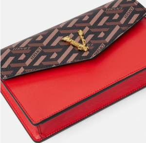 Alternative view of Túi Versace La Greca Signature Pouch Red Brown 1003086-1A01444-5B35V