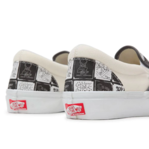 Giay Vans Slip On Skate x Daniel Johnston 'Black White' VN0A5FCAAO7