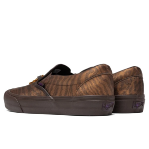 Giay Vans Needles x Vault Classic Slip On V 'Animal Print Brown' VN0A3QXY2GU