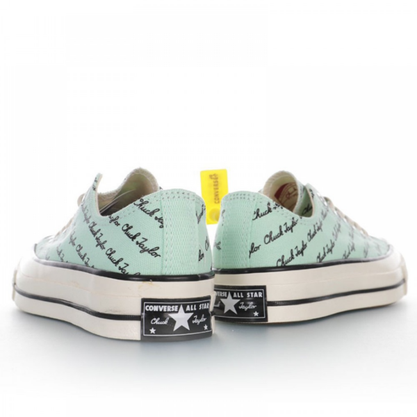 Giày Converse Chuck 70 Low 'Scripted Signature Print Green Oxide' 167699C - Hình ảnh 6
