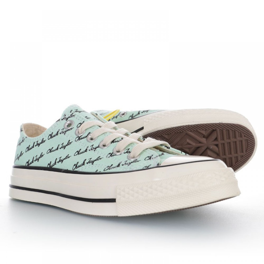 Giày Converse Chuck 70 Low 'Scripted Signature Print Green Oxide' 167699C - Ảnh 5
