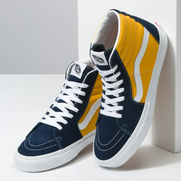 Giày Vans Sk8-Hi 'Navy Yellow' VN0A32QG4PL - Hình ảnh 2