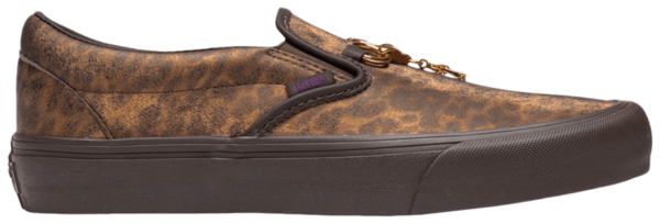 Giày Vans Needles x Vault Classic Slip On V 'Animal Print Brown' VN0A3QXY2GU