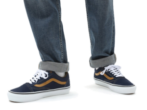 Alternative view of Giày Vans Reynolds Skate Old Skool Navy Gold Brown VN0A5FCB9CV