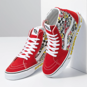 Giay Vans x Mooneyes Sk8Hi 'Red' VN0A5JMJFON
