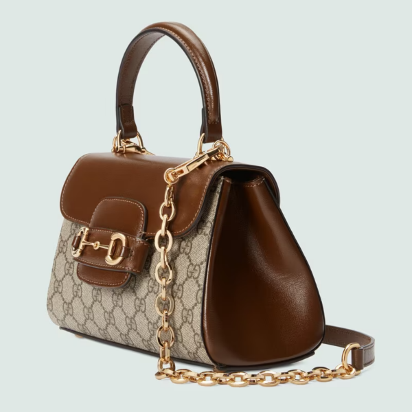 Túi Gucci Horsebit 1955 Mini Bag 'Light-Brown' 703848-9AAAJ-8563 - Hình ảnh 4