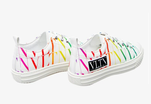 Giày Valentino Giggies Low 'VLTN Times Allover Print White Multi' VY2S0D57WEF08V - Hình ảnh 3