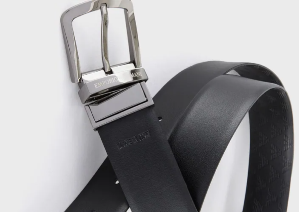 Thắt Lưng Armani Smooth Leather 'Black' Y4S074YKL2J188001 - Ảnh 3