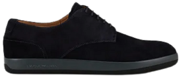 Giày Armani Suede Lace Ups With Rubber Soles 'Navy Blue'