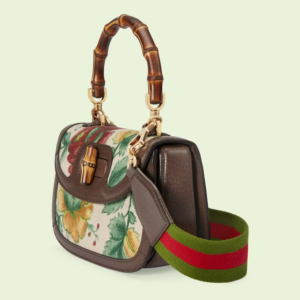 Tui Gucci Bamboo 1947 Small Top Handle Bag 'Ivory Canvas' ‎675797-U1WBT-9286