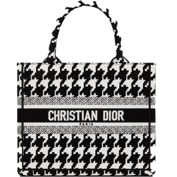 Túi Dior Book Tote Macro Houndstooth 'Black and White' M1265ZTQT-M911