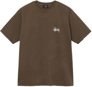 Ao Stussy Basic Stussy Pigment Dyed T-Shirt 2022 'Coffee'