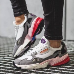 Giay Adidas Wmns Falcon White Grey CG6214 Authentic Shoes