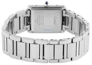 Dong Ho Cartier Tank Must Watch Large Quartz Steel Bracelet 'Steel' WSTA0052