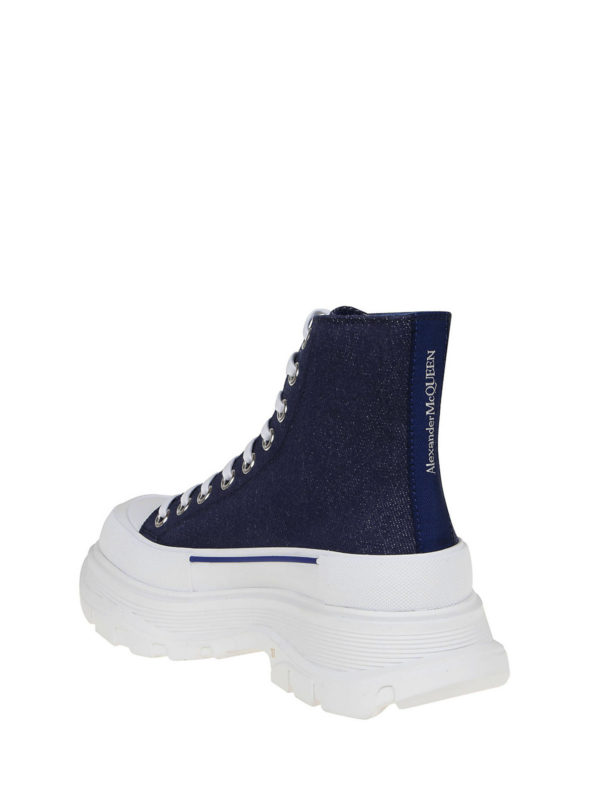 Giày Alexander McQueen Wmns Tread Slick Boots 'Indigo' 611706-W4PD1-4177 - Hình ảnh 3