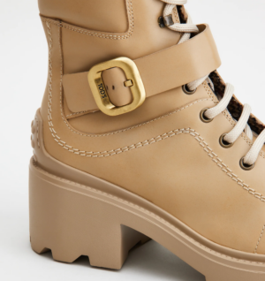 Alternative view of Giày Tod's Woman Boots In Leather 'Beige' XXW08D0EB33QGWM021