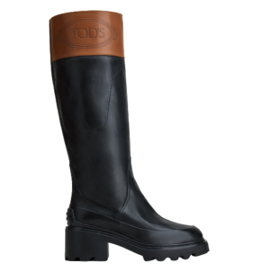 Giày Tod's Woman Black Boots in Leather XXW08D0EO70QHV422442