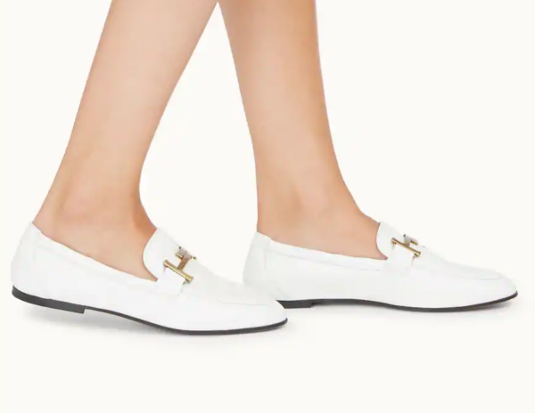 Giày Tod's Woman White Loafers in Leather XXW79A0DE70MIDB001 - Hình ảnh 3