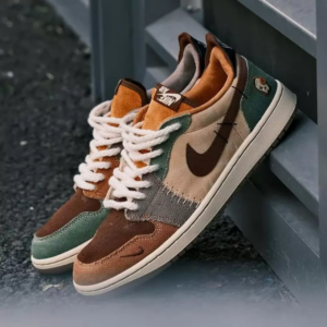 Giay Nike Zion Williamson x Air Jordan 1 Retro Low OG 'Voodoo' DZ7292-200