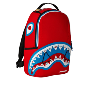 Alternative view of Balo Sprayground Braces Shark Red