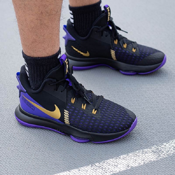 Giày Nike LeBron Witness 5 EP 'Lakers' CQ9381-001 - Hình ảnh 3