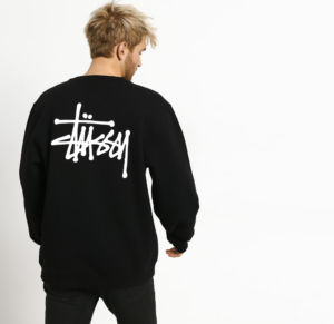 Alternative view of Áo Stussy Basic Stock Crew Black