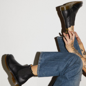 Alternative view of Giày Dr. Martens 2976 Black Smooth Leather Chelsea Boots 11853001