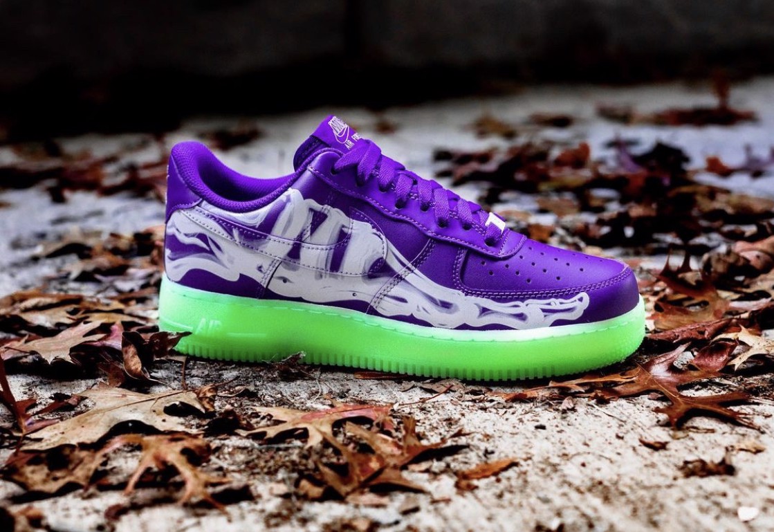 Hinh anh 6: Review giay: Nike Air Force 1 Skeleton Purple-Ma mi va day quyen ru