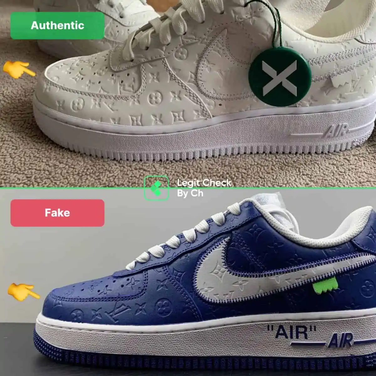 Fake Louis Vuitton x Nike Air Force 1s Are Already Out There  Complex