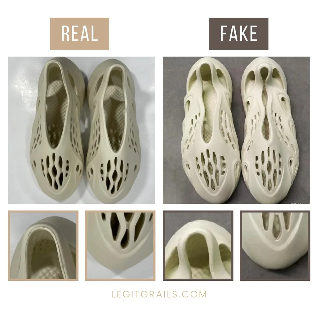Cách phân biệt những đôi Yeezy Foam Runner là real hay fake - Authentic ...