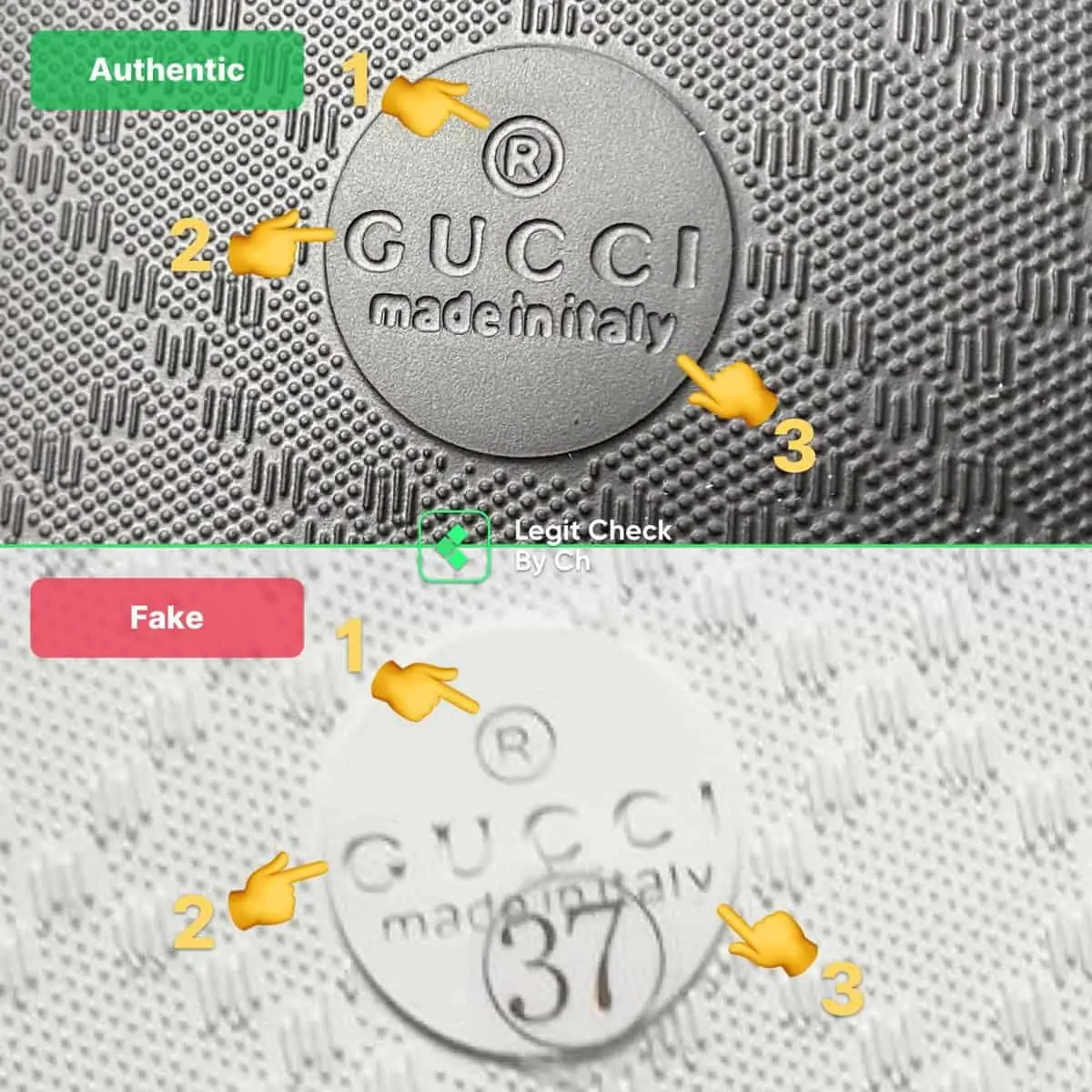 Hinh anh 2: Cach phan biet nhung doi Gucci Slide la real hay fake