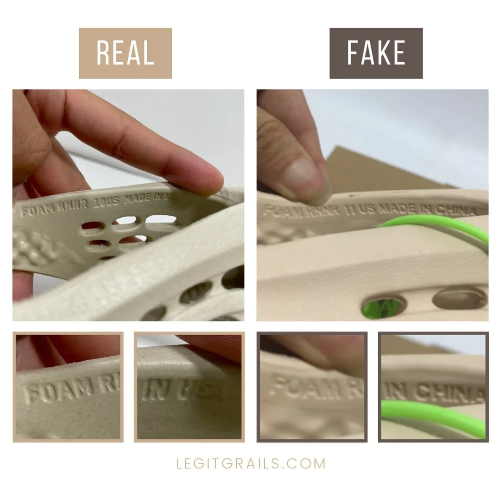Hinh anh 8: Cach phan biet nhung doi Yeezy Foam Runner la real hay fake